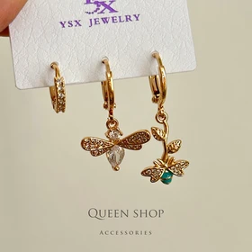 گوشواره زنانه پکی ysx کد 222