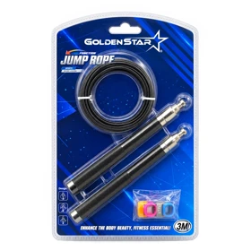 طناب ورزشی کراس فیت گلدن استار مدل GS-0808 (مشکی)