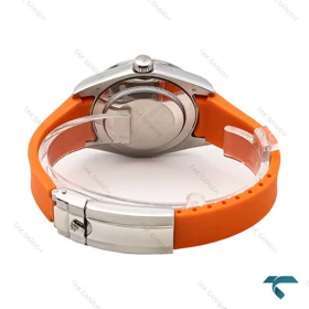 ساعت مردانه رولکس DateJust 2 بند رابر نارنجی Rolex-6609-G