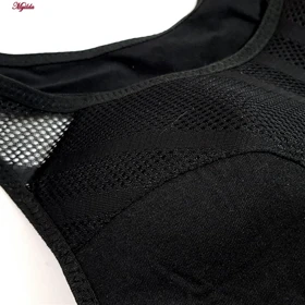 نیم‌تنه ورزشی زنانه مدل پددار مشکی کد 3785