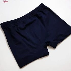 شورت پنبهای پسرانه کوزا مدل پادار سرمه ای کد 4595