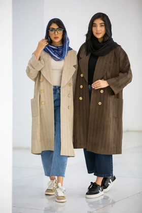 مانتو شنل بلند غزال