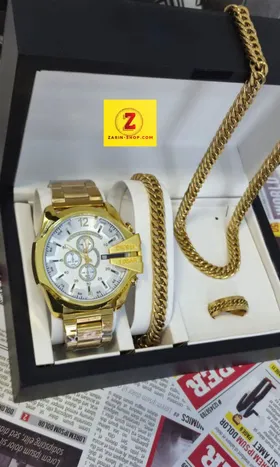 ست ساعت دیزل شاخدار و نیمست مردانه کارتیر