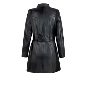 پالتو زنانه چرم کروکو مدل سلنا