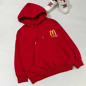 هودی بچه گانه قرمز رنگ طرح M خارجی