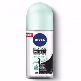 رول ضد تعریق زنانه نیوآ مدل Black &White Fresh Mist 48H حجم 50ml