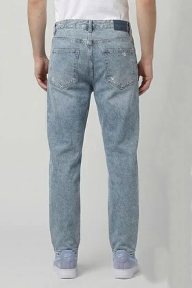 شلوار مردانه جین مام مردانه یخی سنگ شور با کیفیت SM226