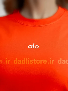 تیشرت لانگ نخ پنبه یقه گرد alo