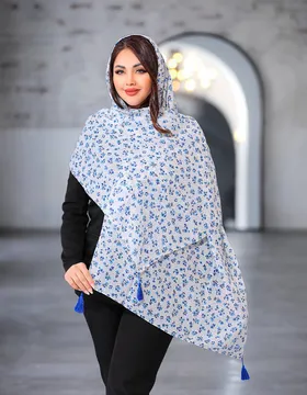 شال نخ پنبه گل‌گلی بهاره 3599