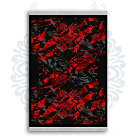 فرشینه از جنس پارچه هازان مخمل ترک طرح سنتی و مدرن برند دفه کد DDSMM72