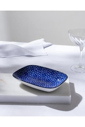 بشقاب سرو Madame Coco مدل Reve Bleu Mais Bone China - چندرنگ