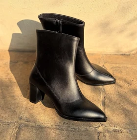 نیم بوت پاشنه‌دار زنانه مدل الناز