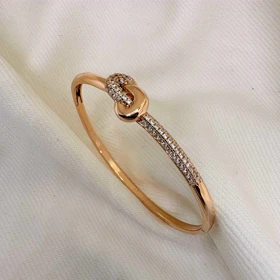 بنگل ژوپینگ طرح «پیوند ابدی» | قفل‌دار با تزئینات برلیان اتمی