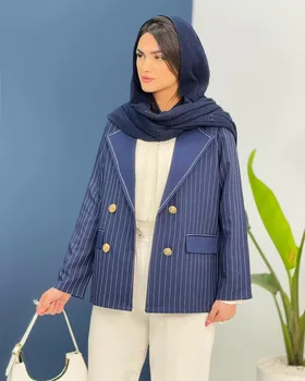 کت یقه انگلیسی راه‌راه