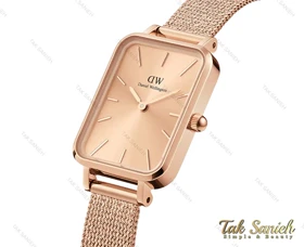 ساعت دنیل ولینگتون زنانه مستطیلی رزگلد DW-4052-L
