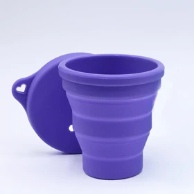 استریلایزر منفذ دار لیوا فارما ( ضدعفونی کننده ی کاپ قاعدگی ) رنگ بنفش