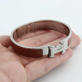 دستبند زنانه طرح هرمس (قهوه ای تیره)