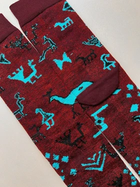 جوراب ساق بلند مردانه طرح باستانی