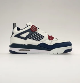 کفش روزمره نایک جردن 4 سفید سرمه ای