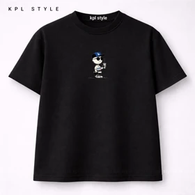 تیشرت مینیمال قواره باکسی | %100 پنبه گرم بالا کد 1249