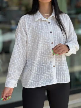 شومیز سوزن دوزی شده کوک و دوک کد 458