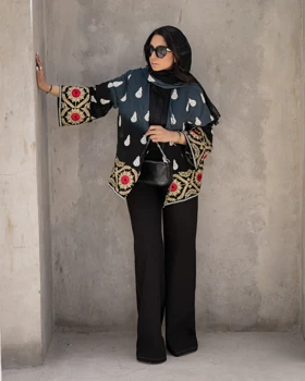 مانتو حریر عربی