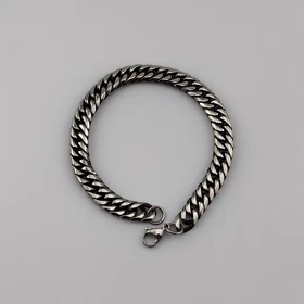 دستبند کارتیر سیاه قلم مردانه کد dms2590 گالری موژان حیدری