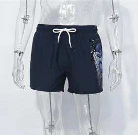 شلوارک مایو شنا اسپرت (طرح سابلیمیشن) آبی تیره (پارچه آلمانی فری سایز)