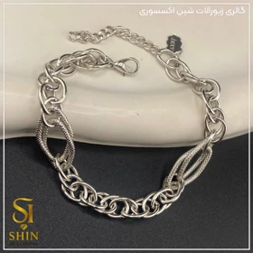 دستبند زنانه استیل دوپیو کد dzd23