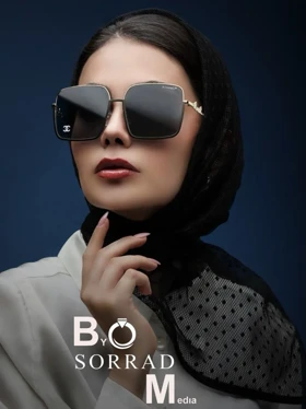 عینک زنانه شنل / فریم فلزی عدسی پلی کربنات (رنگبندی مختلف)