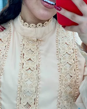 شومیز ترکیبی گیپور