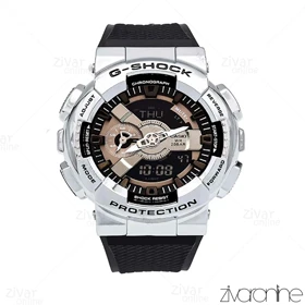 ساعت جی شاک GM110H مردانه سیلور مشکی 106017