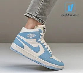 کفش پیاده روی مردانه نایک ایر جردن وان آبی NIKE 1 RETRO HIGH OG SHADOW BLUE