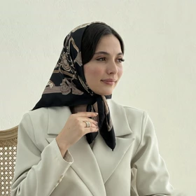 مینی اسکارف زنانه طرح زنجیری | آی بولک