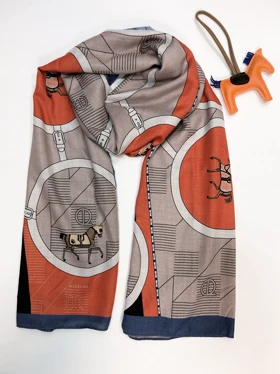 شال هرمس موهر hermes