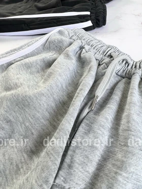 شورتک بلند نخ پنبه بغل خط‌دار