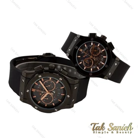 هابلوت ست سه موتوره مشکی صفحه اسکلتون Hublot-5752-S