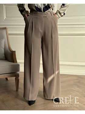 شلوار کرپ کنزو پیله دار قد 112