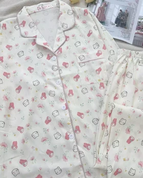 ست راحتی استین بلند جلو دکمه کد 5371