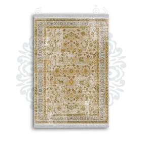 فرشینه از جنس پارچه هازان مخمل ترک طرح سنتی و مدرن برند دفه کد DAMG443