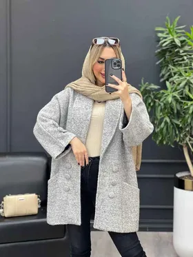 پالتو یقه آرشال آستین پاگن
