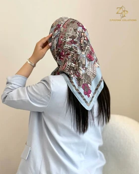 مینی اسکارف توییل ابریشم در رنگبندی