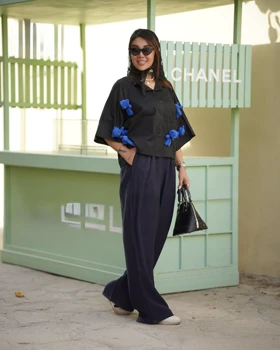 ست دخترانه شومیزشلوار لینن تدی