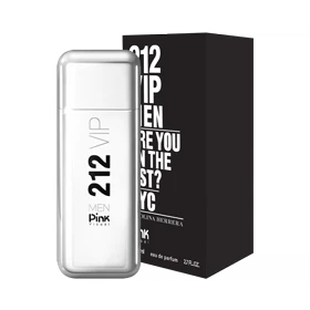 ادوپرفیوم پینک ویژوآل Pink مدل 212 وی آی پی مردانه Carolina Herrera 212 VIP Men حجم 80 میلی لیتر طرح مارک