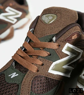 کفش کتانی مردانه و زنانه قهوه ای سبز NEW BALANCE 9060 مدل 7032