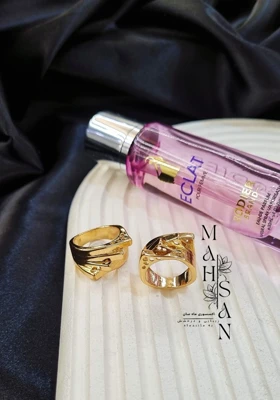 انگشتر زنانه طرح طلا ژوپینگ مدل موج