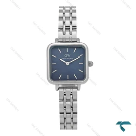 ساعت DW زنانه مربعی سیلور صفحه سرمه ای DW-7260-L