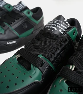 کفش کتانی مشکی سبز AMIRI MA2 Leather