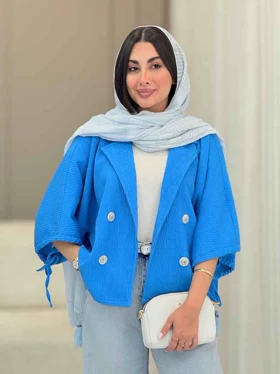 مانتو پانچ آستین بند سوگل