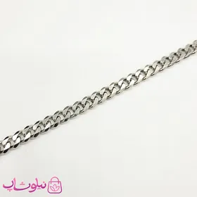 ست دستبند و گردنبند مردانه کارتیه مدل استیل سیلور